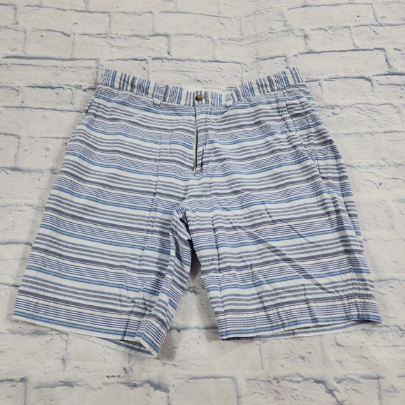 Polo Ralph Lauren Other - Polo Ralph Lauren Shorts MENS 33 Blue White Stripe Stretch Classic Fit Pony Logo